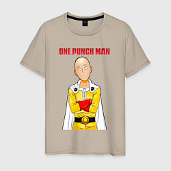 Мужская футболка Сайтама безразличие One Punch-Man