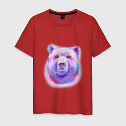 Мужская футболка Неоновый медведь