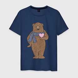 Мужская футболка Медвежий романтик