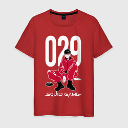 Мужская футболка Squid game: guard 029