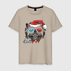 Мужская футболка Christmas Dog