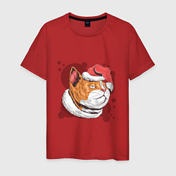 Мужская футболка Christmas Cat