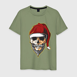 Мужская футболка Santa Skull