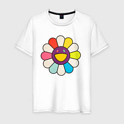 Мужская футболка Цветок Мураками