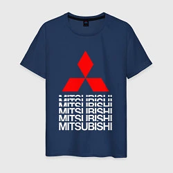 Мужская футболка MITSUBISHI МИЦУБИСИ МИТСУБИСИ МИЦУБИШИ LOGO STYLE