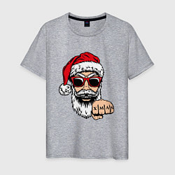Мужская футболка Bad Santa xmas Плохой Санта