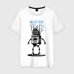 Мужская футболка Heavy New Robot Year!