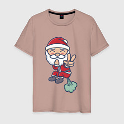 Мужская футболка Плохой Санта испортил воздух