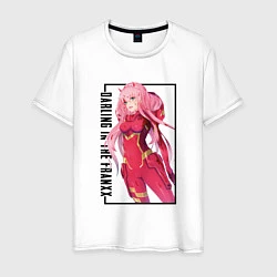 Мужская футболка Zero Two Милый во франксе