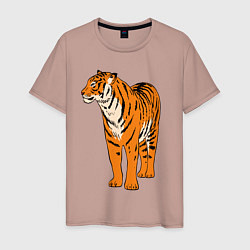 Мужская футболка Гордый независимый тигр