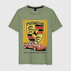Мужская футболка Porsche 911 Carrera RSR - Daytona 24 Hours 1973