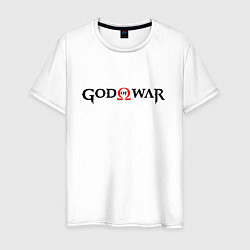 Мужская футболка GOD OF WAR LOGO BLACK RED