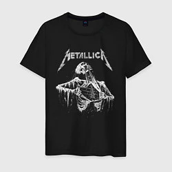Футболка хлопковая мужская Metallica - thrash metal!, цвет: черный