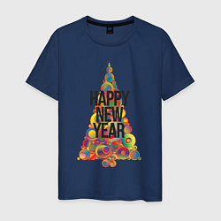 Мужская футболка Счастливого Нового Года