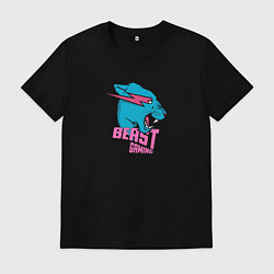 Футболка хлопковая мужская Mr Beast Gaming, цвет: черный