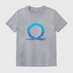 Футболка хлопковая мужская CBVDJK СИМВОЛ КРАТОСА, БОГ ВОЙНЫ, цвет: меланж