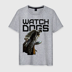Футболка хлопковая мужская Watch Dogs, цвет: меланж