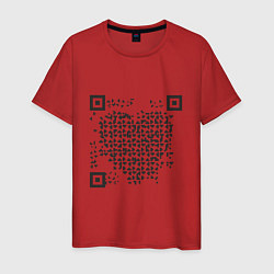 Мужская футболка QR Love