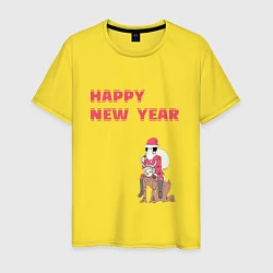 Мужская футболка Ацуши и Акутагава Happy New Year