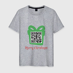 Мужская футболка QR Christmas