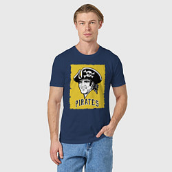 Футболка хлопковая мужская Pittsburgh Pirates baseball, цвет: тёмно-синий — фото 2