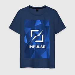 Футболка хлопковая мужская Cobalt Impulse, цвет: тёмно-синий