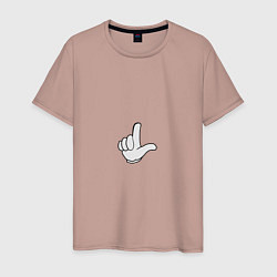 Мужская футболка Граффити палец вверх