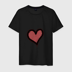 Мужская футболка Граффити Сердце