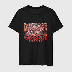 Мужская футболка GENSHIN IMPACT НОВЫЙ ГОД 2022 NEW YEAR