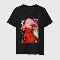 Мужская футболка Zero Two с надписями, Darling in the Franxx Милый