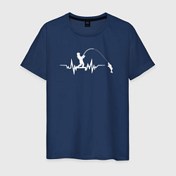 Мужская футболка Сердце рыбака