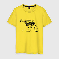 Мужская футболка Andy Warhol revolver sketch