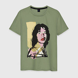Мужская футболка Andy Warhol - Mick Jagger pop art