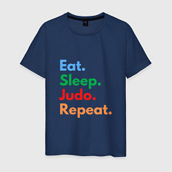 Мужская футболка Eat Sleep Judo Repeat