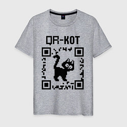 Мужская футболка QR кот КОТИК