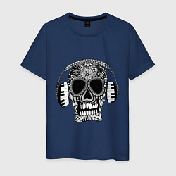 Мужская футболка Musical skull