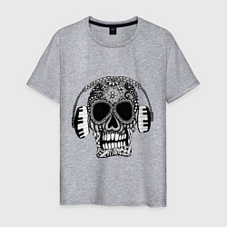 Мужская футболка Musical skull