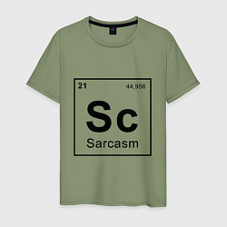 Мужская футболка САРКАЗМ - SARCASM, Sc Таблица Менделеева