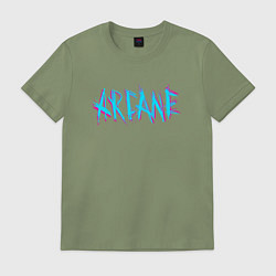 Мужская футболка ARCANE LEAGUE OF LEGENDS NEON LOGO