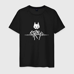 Мужская футболка Stray: White Logo