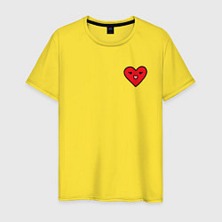 Мужская футболка Сердечко смайлик