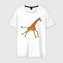 Мужская футболка Жираф бегущий