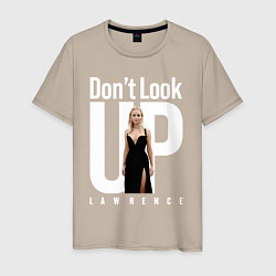 Мужская футболка Dont look up: Jennifer Lawrence