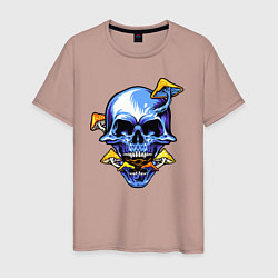 Мужская футболка Skull & Mushrooms