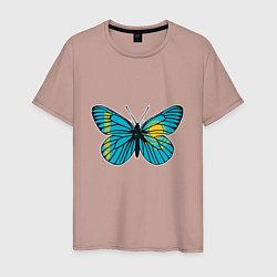 Мужская футболка Бабочка - Казахстан
