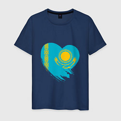 Мужская футболка Сердце - Казахстан