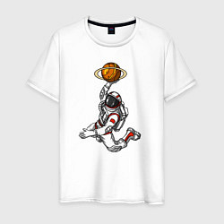 Мужская футболка Космический баскетболист