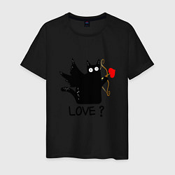 Мужская футболка LOVE CAT WHAT cat