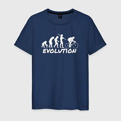 Мужская футболка Эволюция велосипедиста