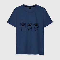 Мужская футболка 3 Кошачьи лапки